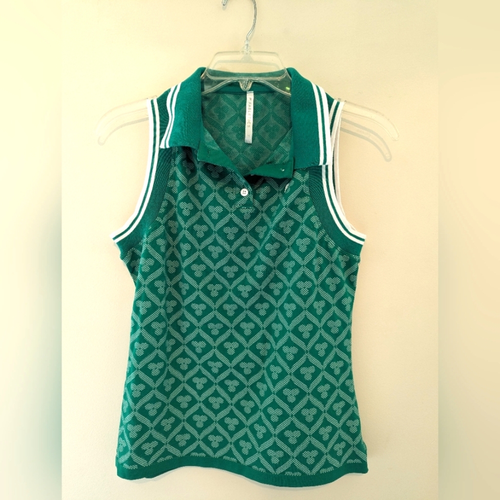 Fabletics green golf sleeveless tank Size M